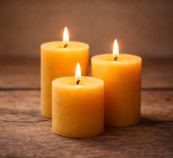 Kaip teisingai deginti bičių vaško žvakes?
